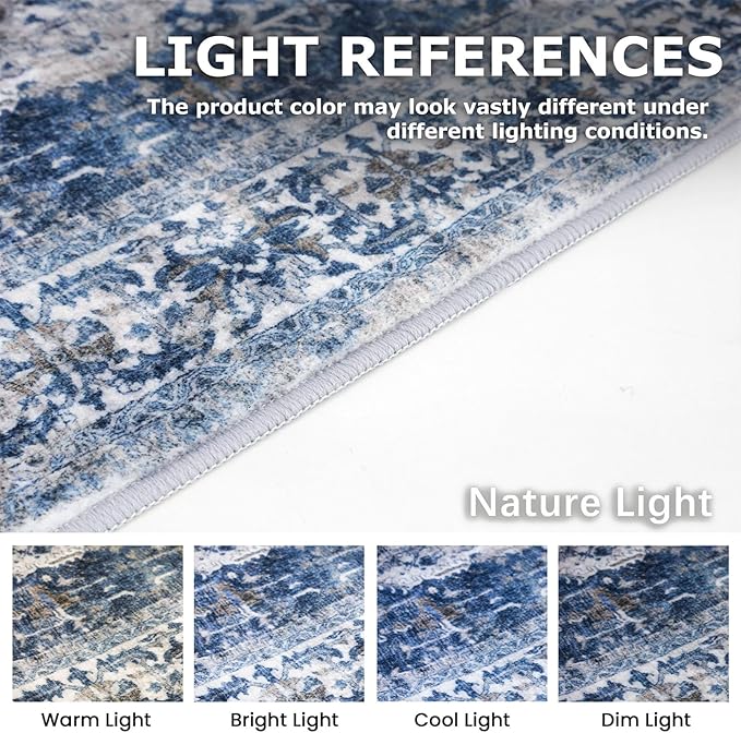 KOZYFLY Runners for Hallways 3x12 Ft Thin Long Washable Kitchen Runner Non Slip - Image 3