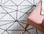 Rugs.com Lattice Trellis Collection Rug – 6' x 9' White Low-Pile Rug Perfect - Image 10