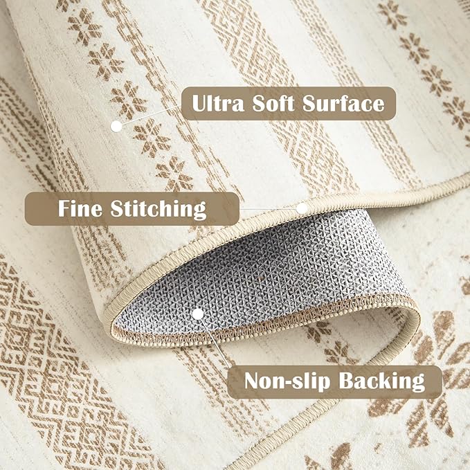 jinchan Boho 4x6 Area Rugs - Image 3