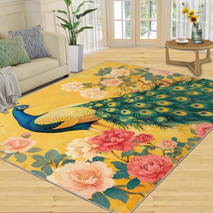Classic Peacock Rug Large - Image 2
