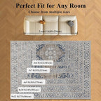 Washable 6x9 Area Rug for Living Room, Carpet for Bedroom Dining Room, Non - Image 9