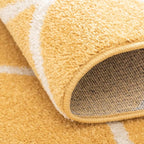 Rugs.com Lattice Frieze Collection Rug – 4' x 6' Yellow Medium Rug Perfect - Image 6