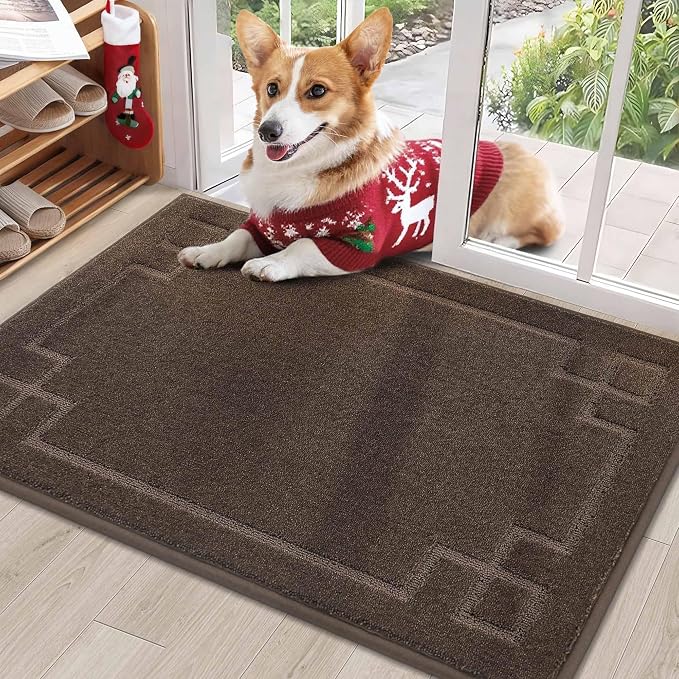BEQHAUSE Door Mat 24" x 36", Non-Slip Door Mats Indoor Entryway Rugs Washable by BEQHAUSE
