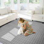 CAMILSON Modern Gray Non Slip Rug 4x6 Ultra Soft High Pile Area Rugs Non Skid by CAMILSONIndoorOutdoorAreaRugs