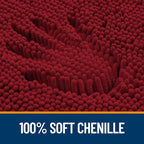 OLANLY Bathroom Rugs 44x24, Extra Soft Absorbent Chenille Bath Rugs, Rubber - Image 3