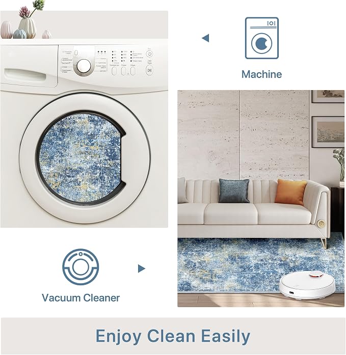 Bavni 6x9 Area Rugs Machine Washable Rug - Image 7