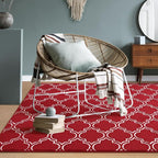 Amearea Fluffy Indoor Area Rug, Soft Trellis Moroccan Rugs - Image 2