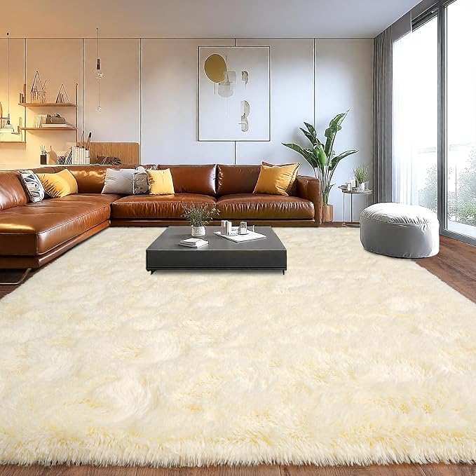 Extra Large Fuzzy Rug Fluffy Rug by Isdook