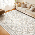 WITSHOCK Living Room Area Rugs 8x10: Soft Non-Slip Backing Washable Rugs by WITSHOCK
