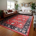 Area Rug for Living Room, 9x12 Machine Washable Non Slip Large Faux Wool Throw by Unknown