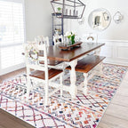 KUTA 5x7 Living Room Rug, Moroccan Large Multi-Color Area Rugs Washable Boho - Image 3