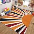 6x8ft Boho Area Rug, 3D Printing Rainbow Sun Area Rug, Modern Simple Home by Unknown
