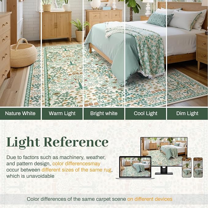 5x7 Area Rugs Living Room Rug - Image 8
