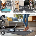 Timo Indoor Door Mat, Front Door Mat 32"x40" Non-Slip Rubber Backing Absorbent - Image 6