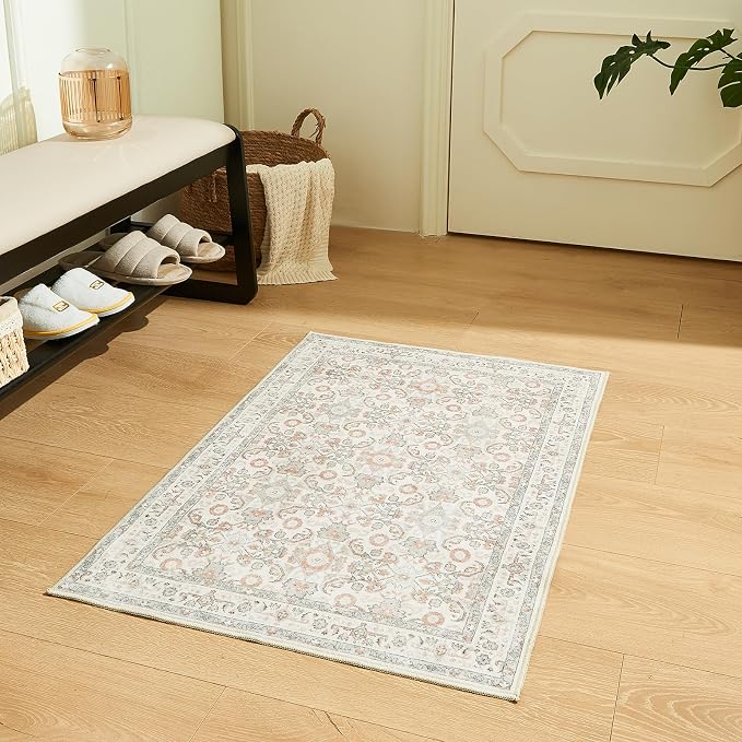 WITSHOCK Washable 2x3 Entryway Area Rug: Soft Non-Slip Backing Washable Rugs - Image 5