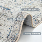 jinchan Kalen Runner Rug 2x7 Washable Hallway Rug Vintage Runner Indoor Floor - Image 3