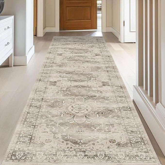 Washable Runner Rugs for Hallways 2x8 Non-Slip Hallway Runner Rugs for Entrance by RUGYHOME