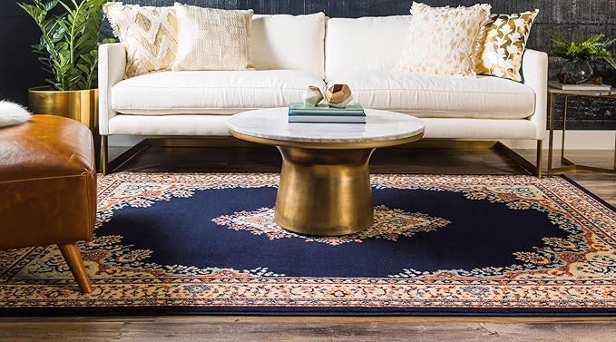 Unique Loom Reza Collection Traditional Persian Style Area Rug, 9 x 12 ft - Image 2