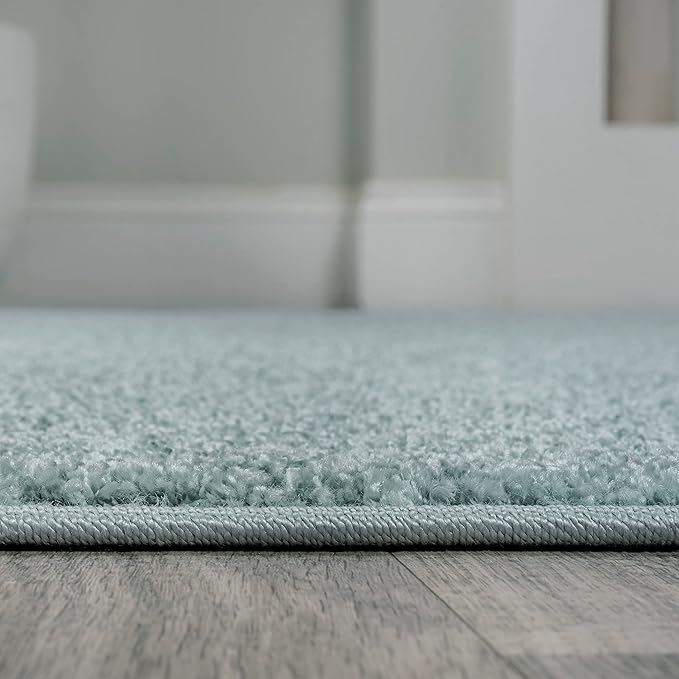 JONATHAN Y Haze Solid Low-Pile Aqua Blue Indoor Area Rug 3x5, Minimalist - Image 6