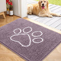 OLANLY Dog Door Mat for Muddy Paws 40x32, Paw Print Design, Absorbs Moisture by OLANLY