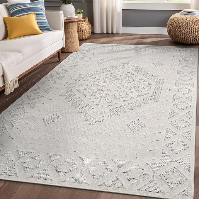 Modern Micro Loop Indoor Area Rugs - Image 9