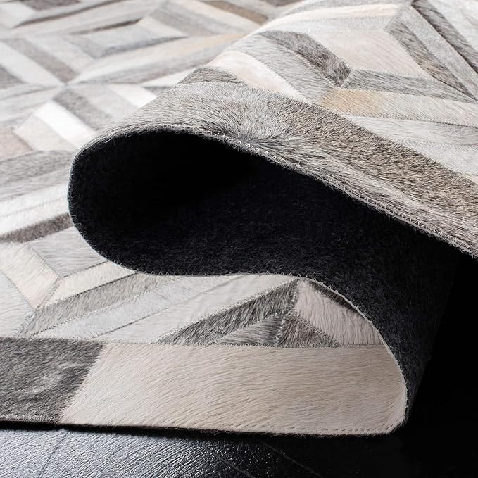 Premium Diamond Patterned Leather Area Rug - Image 5