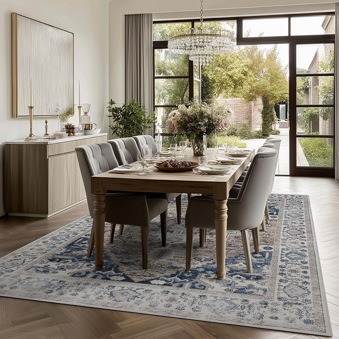 Washable 6x9 Area Rug for Living Room, Carpet for Bedroom Dining Room, Non - Image 4