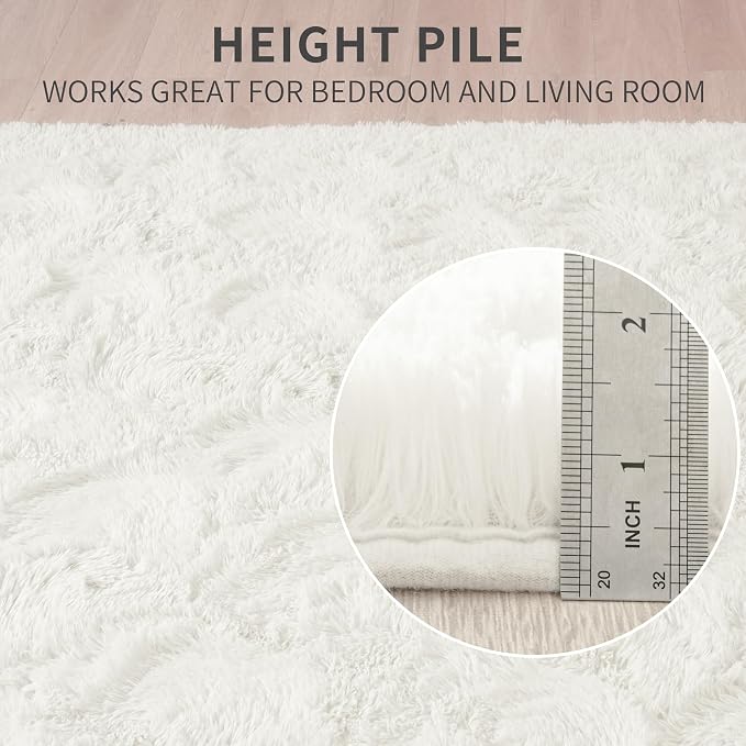 Beglad Fluffy Area Rugs 3 x 5 Feet, Modern Minimalist Style Shag Rugs, Non-Slip - Image 7