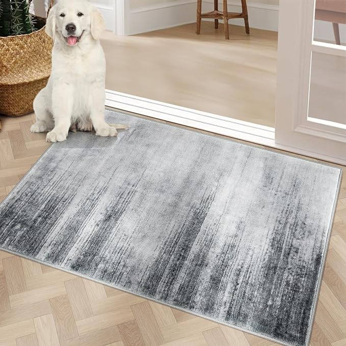 COMSLE Door Mat Soft Absorbent Indoor Front Entryway Rug Machine Washable by COMSLE