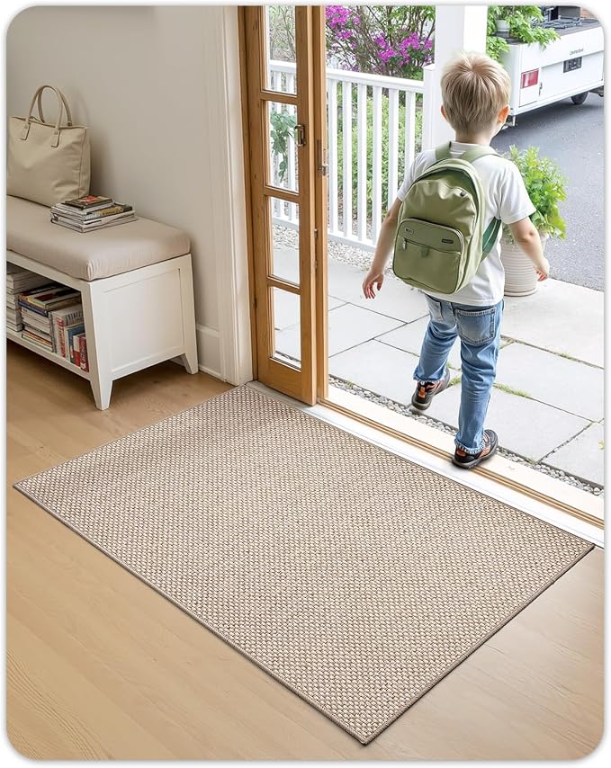 Color&Geometry Ultra-Thin Indoor Door Mat, Washable Doormat - Image 9