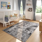 Rugcomf 8x10 Area Rug Washable Boho Rug Soft Non-Slip Non-Shedding Faux Wool - Image 5