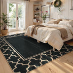 Moynesa Moroccan Easy Jute Outdoor Rug 8x10, Geometric Farmhouse Carpet - Image 7