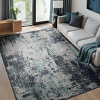 Washable Area Rugs 6'x8' Non-Slip Modern Abstract Soft by RELEANY