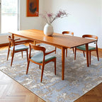 WITSHOCK 5x7 Dining Room Area Rugs: Modern Abstract Tumble Large Rug - Image 3