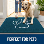 OLANLY Dog Door Mat for Muddy Paws 30x20, Paw Print Design, Absorbs Moisture - Image 6