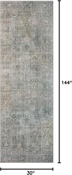 Loloi Chris Loves Julia Jules Collection JUL-08 Emerald/Antique Ivory 2'-6'' x - Image 2