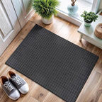 CAMILSON Modern Dark Gray Non Slip Door Mat Rug 2x3 Ultra Soft High Pile - Image 4