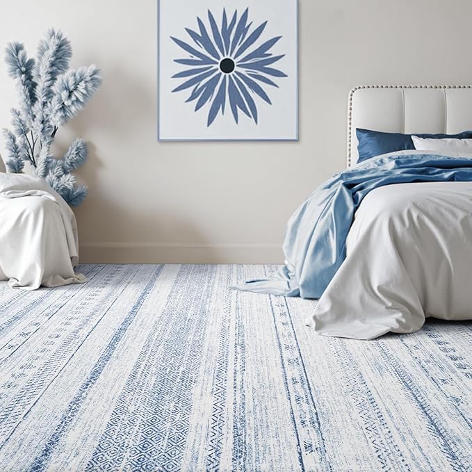 9x12 Area Rugs for Living Room Machine Washable Rug Distressed Indoor Carpet - Image 4