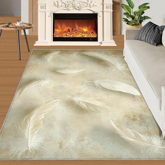 8x10 Feathers Rugs for Living Room - Image 2