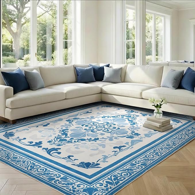 SOULFUL Medium Pile 4x6 Rugs for Living Room by SOULFUL