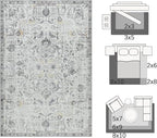 jinchan Kalen Runner Rug 2x5 Washable Area Rug Soft Vintage Hallway Indoor - Image 2