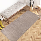 PURRUGS Dirt Trapping Door Mat 24" x 59", Non-Slip Machine Washable Entry Rug by PURRUGS