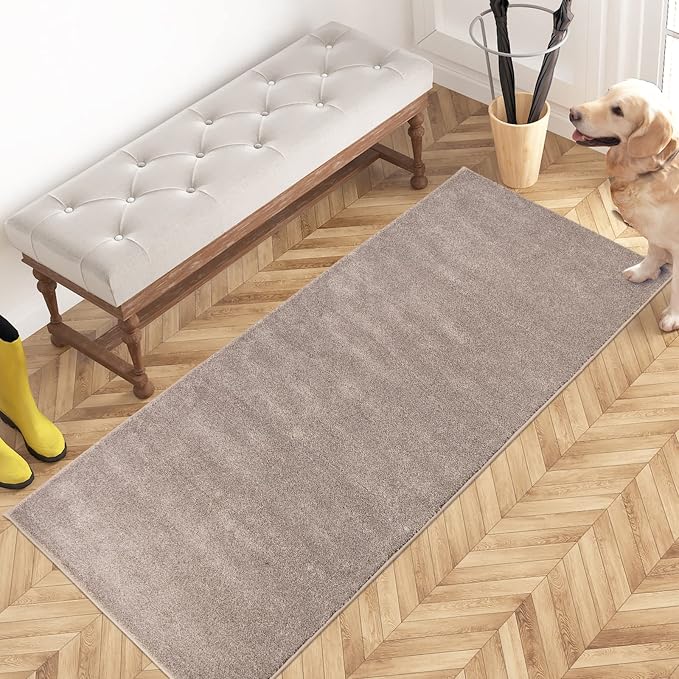 PURRUGS Dirt Trapping Door Mat 24" x 59", Non-Slip Machine Washable Entry Rug by PURRUGS