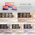 Phantoscope Washable Area Rug 8'x10' Non-Slip, Vintage Boho Rugs - Image 8