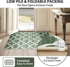 Area Rug 4x6, Moroccan Trellis Print Carpet, Machine Washable Non-Slip Rugs - Image 4