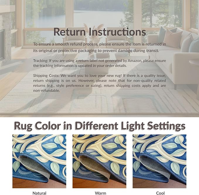 Flatwoven High Traffic Area Rug 4x6, Modern Abstract Color Block Area - Image 9