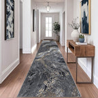 Abstract 2x8 Runner Rug: Modern Washable Rug - Image 4