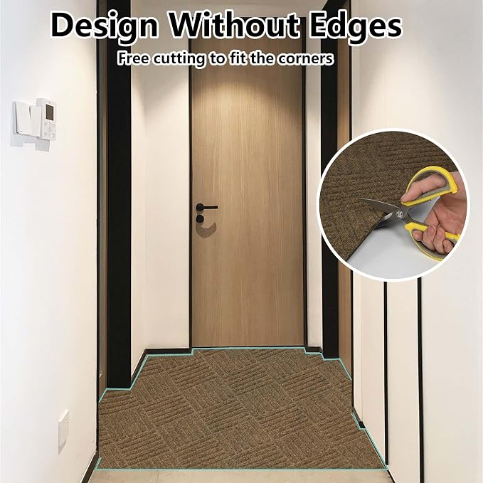 jxgzyy Runner Rug 2'11" x 9'10", Commercial Front Door Mat, Heavy Duty Indoor - Image 3