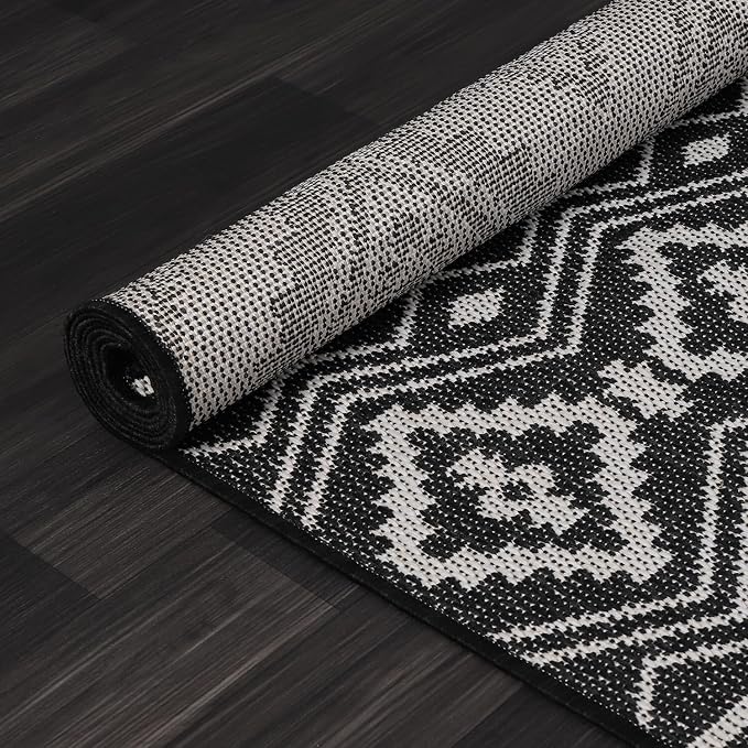 Beverly Rug Waikiki Boho Indoor Outdoor Rug 9x12, Washable Outside Carpet - Image 5