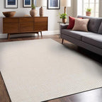 Easy Jute Rugs 5x7 White Color Living Room Indoor Outdoor Area Rug - Image 7